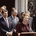 Margaret Thatcher et Ronald Reagan, 1982 - crédits : Hulton Archive/ Getty Images