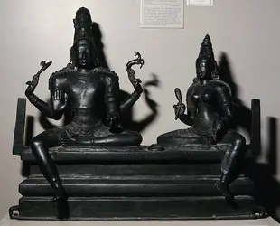 Shiva et Parvati, art de l'Inde - crédits : Dinodia Picture Agency, Bombay,  Bridgeman Images 