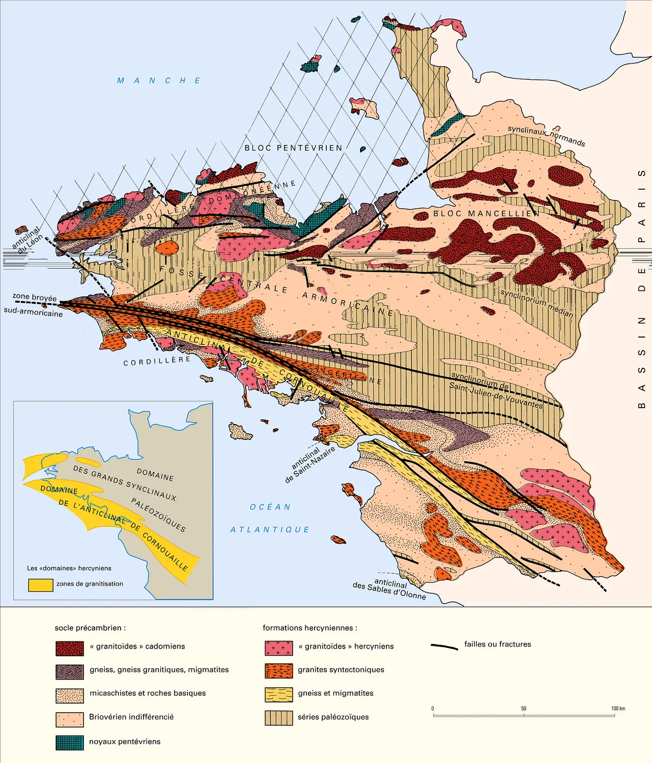 Massif armoricain : esquisse géologique