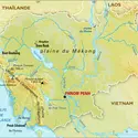 Cambodge : carte physique - crédits : Encyclopædia Universalis France