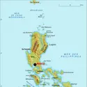 Philippines : carte physique - crédits : Encyclopædia Universalis France