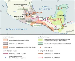 Civilisations précolombiennes, Méso-Amérique - crédits : Encyclopædia Universalis France