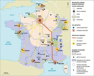 La France industrielle - crédits : Encyclopædia Universalis France