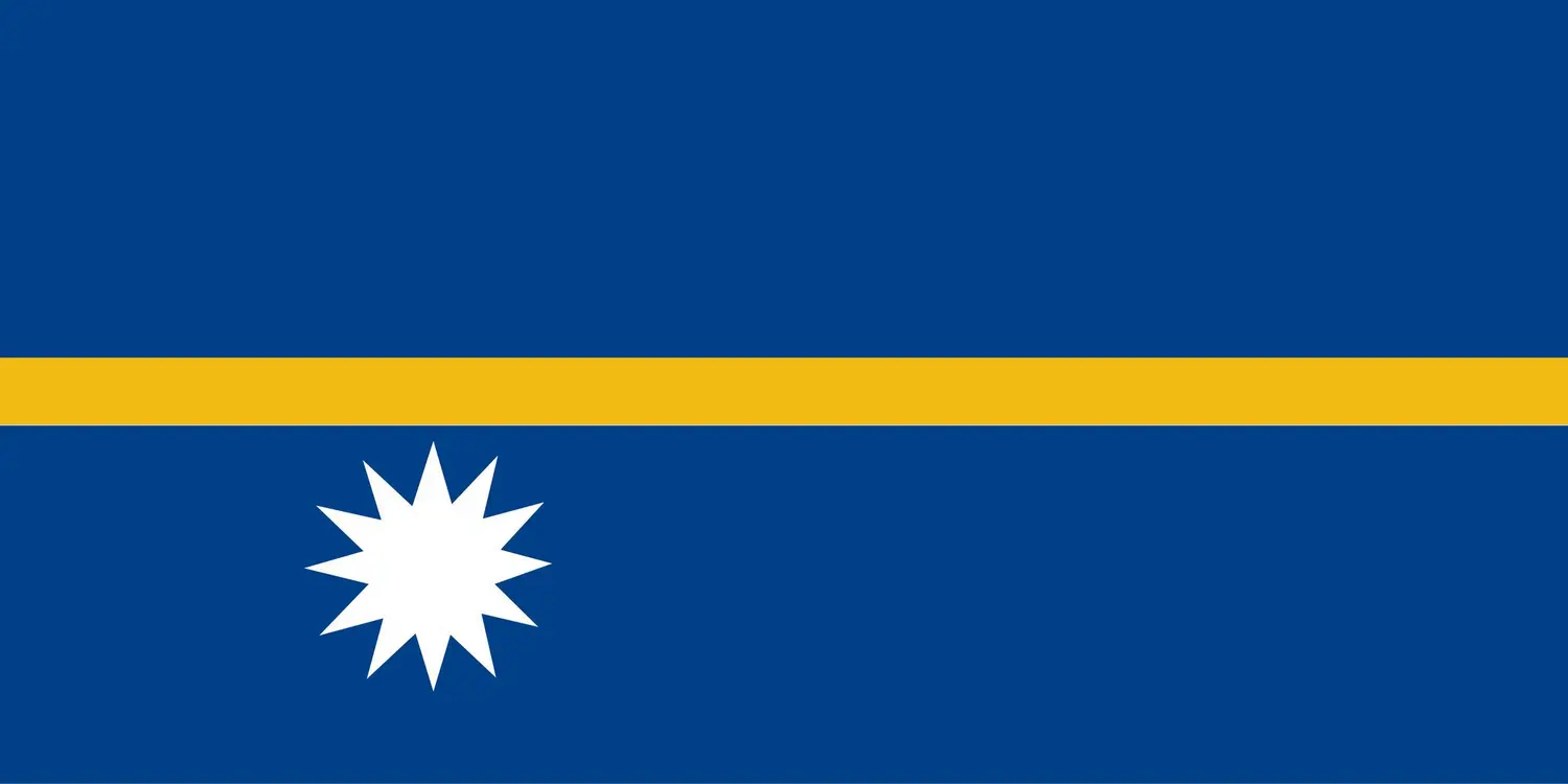 Nauru : drapeau