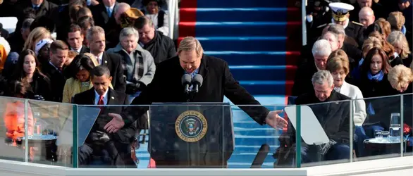 Prière inaugurale lors de l’investiture de Barack Obama, janvier 2009
		 - crédits : Pat Benic/ EPA