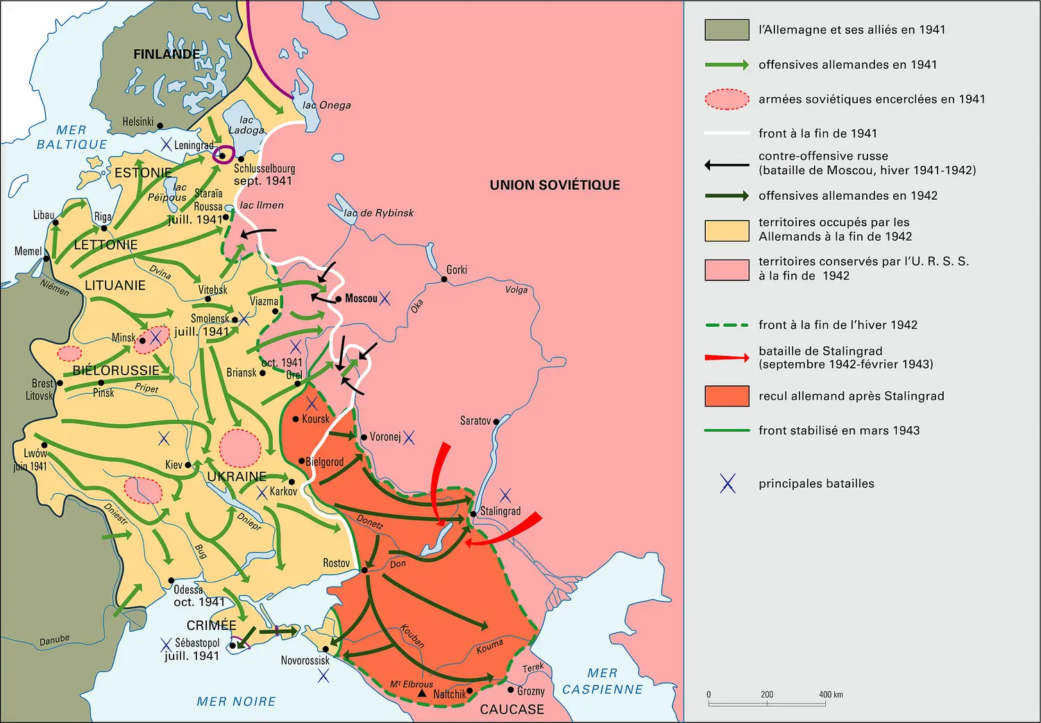 Seconde Guerre mondiale, invasion allemande en U.R.S.S.