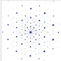 Diffraction électronique d'un quasicristal - crédits : Encyclopædia Universalis France