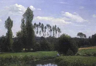 <it>Vue à Rouelles</it>, C. Monet - crédits :  Bridgeman Images 
