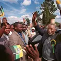 Campagne électorale de Thabo Mbeki, avril 1999 - crédits : Odd Andersen/ AFP