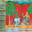 Mahabharata, enluminure moghole - crédits : P. Chandra