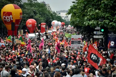 Manifestation contre la « loi travail », 2016 - crédits : Philippe Lopez/ AFP