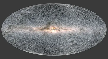 Le mouvement des étoiles sur 400 000 ans - crédits : A. Brown, S. Jordan, T. Roegiers, X. Luri, E. Masana, T. Prusti and A. Moitinho/ ESA/ Gaia/ DPAC; CC BY-SA 3.0 IGO.