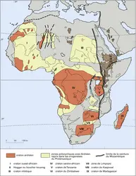 Archéen en Afrique - crédits : Encyclopædia Universalis France