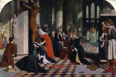 <it>The Renunciation of Elizabeth of Hungary</it> (<it>La Renonciation de la reine Élisabeth de Hongrie</it>), J. Collison - crédits :  Bridgeman Images 