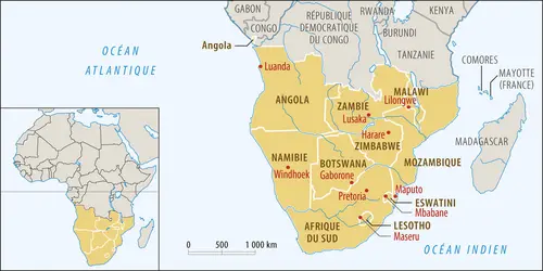 Afrique australe - crédits : Encyclopædia Universalis France