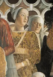 <it>Ludovico Gonzague</it>, A. Mantegna, détail  la comtesse Barbara de Brandebourg - crédits : Electa/ AKG-images