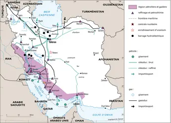 Iran : énergie et mines - crédits : Encyclopædia Universalis France