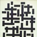 <it>Composition XII en noir et blanc</it>, T. Van Doesburg - crédits : AKG-images