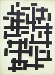 <it>Composition XII en noir et blanc</it>, T. Van Doesburg - crédits : AKG-images