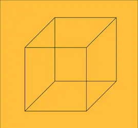 Cube réversible de Necker - crédits : Encyclopædia Universalis France