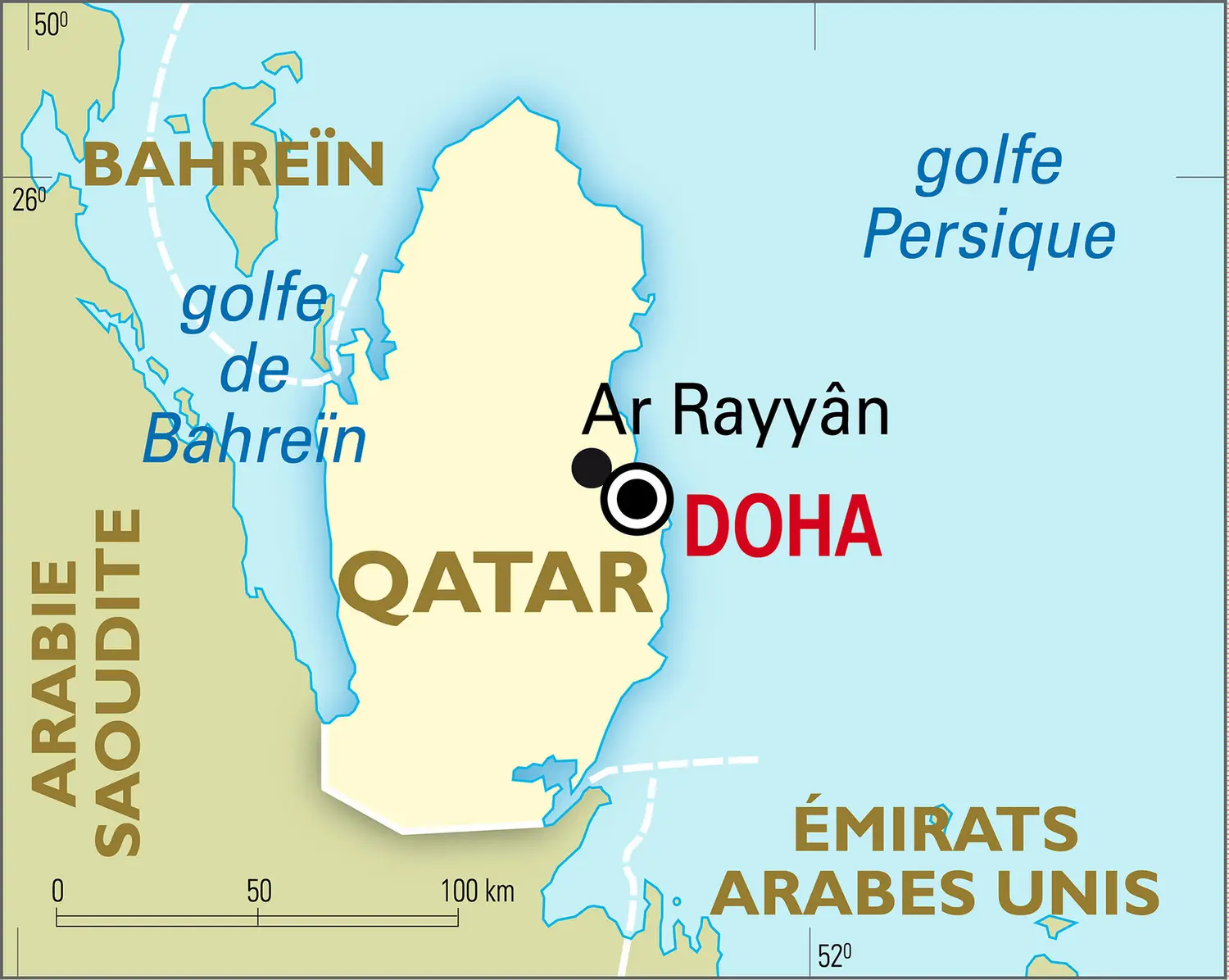 Qatar : carte générale