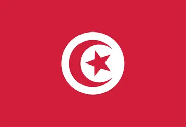Tunisie : drapeau - crédits : Encyclopædia Universalis France