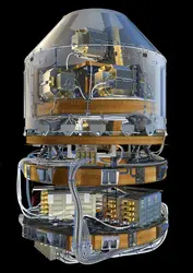 Gradiomètre du satellite Goce - crédits : AOES-Medialab/ ESA