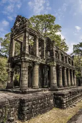 Bâtiment hypostyle, Preah Khan, Cambodge, vers 1191 - crédits :  Yongyuan Dai/ Moment/ Getty Images