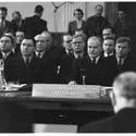 Conférence de Berlin, 1954 - crédits : Hulton-Deutsch Collection/ Corbis/ Getty Images