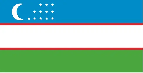 Ouzbékistan : drapeau - crédits : Encyclopædia Universalis France