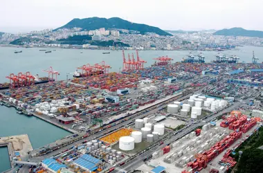 Port de Pusan, Corée du Sud - crédits : A. Chambreuil
