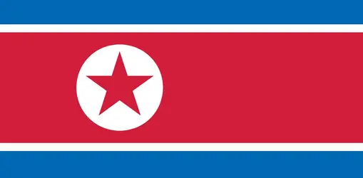 Corée du Nord : drapeau - crédits : Encyclopædia Universalis France