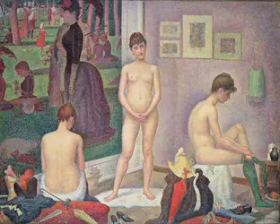 Poseuses, G. Seurat - crédits : All rights reserved, reproduced with the permission of The Barnes Foundation, Merion, États-Unis