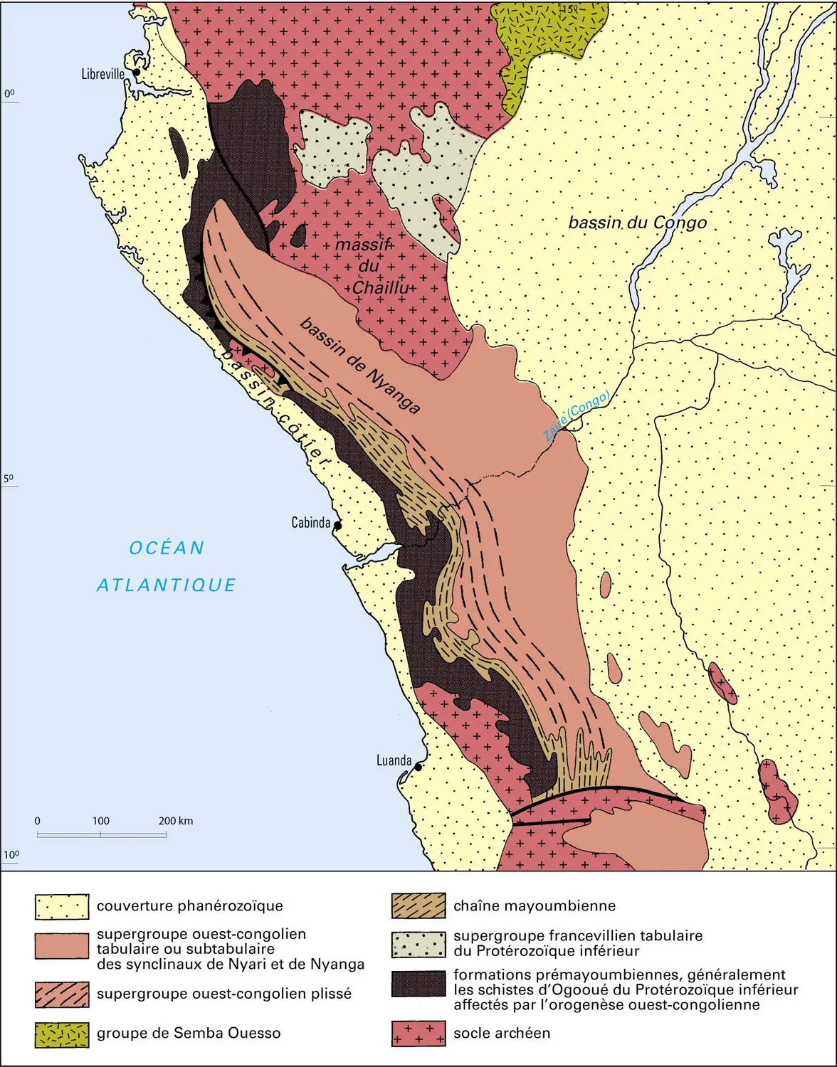 Craton central centre-africain : bordure occidentale