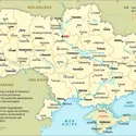 Ukraine : carte administrative - crédits : Encyclopædia Universalis France