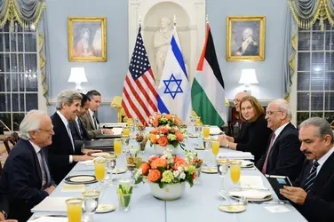 Reprise des négociations directes entre Israël et l’Autorité palestinienne, juillet 2013 - crédits : State Department/ Handout/ Corbis