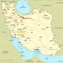 Iran : carte administrative - crédits : Encyclopædia Universalis France