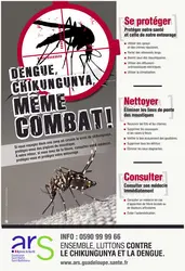 Sensibilisation à la lutte contre le chikungunya - crédits : ARS, Agence Régionale de Santé, Guadeloupe/ D.R.