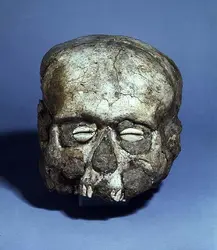 Crâne surmodelé en argile, Jéricho - crédits :  Bridgeman Images 