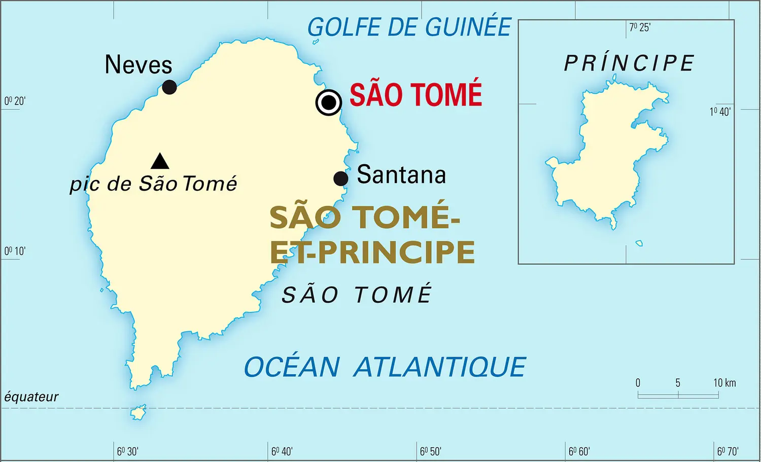São Tomé-et-Príncipe : carte générale