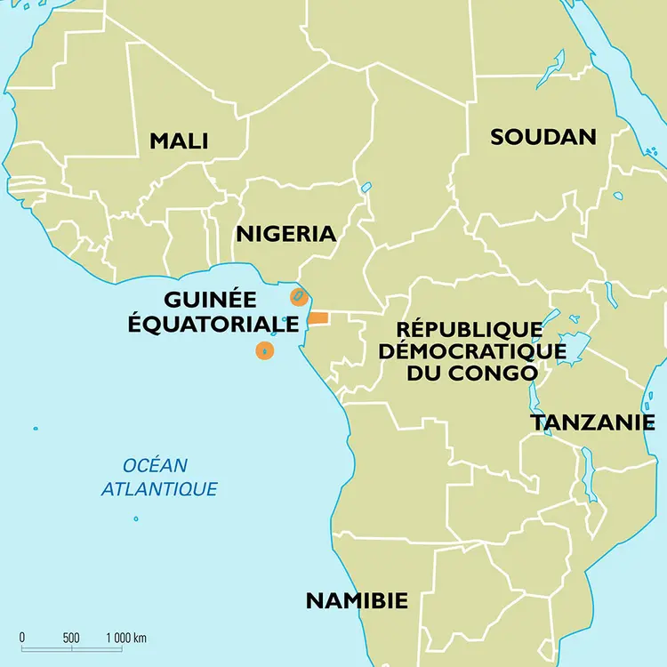 Guinée équatoriale : carte de situation