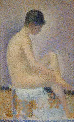 <it>Poseuse de profil</it>, G. Seurat - crédits : Erich Lessing/ AKG-images