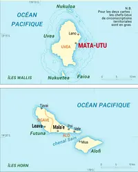 Wallis-et-Futuna [France] : carte administrative - crédits : Encyclopædia Universalis France