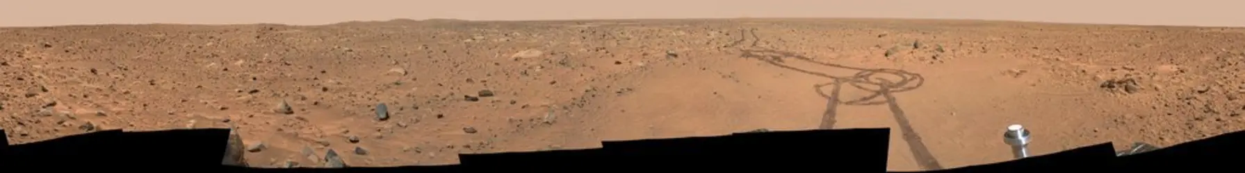 Mars: la surface vue par <it>Spirit</it> - crédits : Cornell/ JPL/ NASA