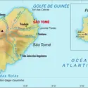São Tomé-et-Príncipe : carte physique - crédits : Encyclopædia Universalis France