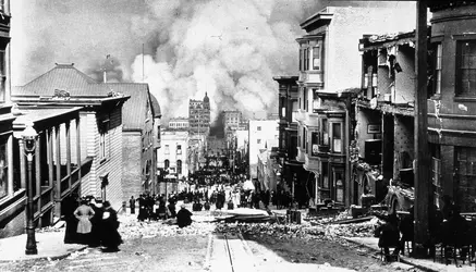 Séisme de 1906 à San Francisco - crédits : Arnold Genthe/ Hulton Archive/ Getty Images