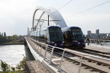 Tramway transfrontalier entre Strasbourg et Kehl - crédits : Jérôme Dorkel/ Eurométropole Strasbourg