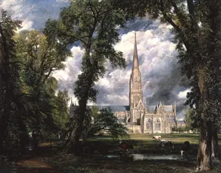 <it>La Cathédrale de Salisbury vue du jardin épiscopal</it>, J. Constable - crédits :  Bridgeman Images 