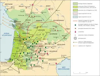 Aquitaine médiévale - crédits : Encyclopædia Universalis France