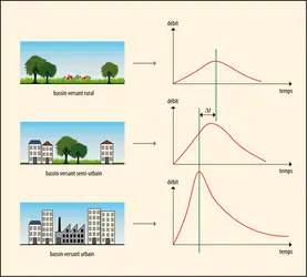 Crue et urbanisation 
 - crédits : Encyclopædia Universalis France